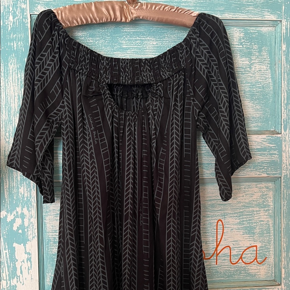 Living Hula Hawaii island designer aloha wear Dress modern muumuu Mumu EUC lole - Picture 7 of 10